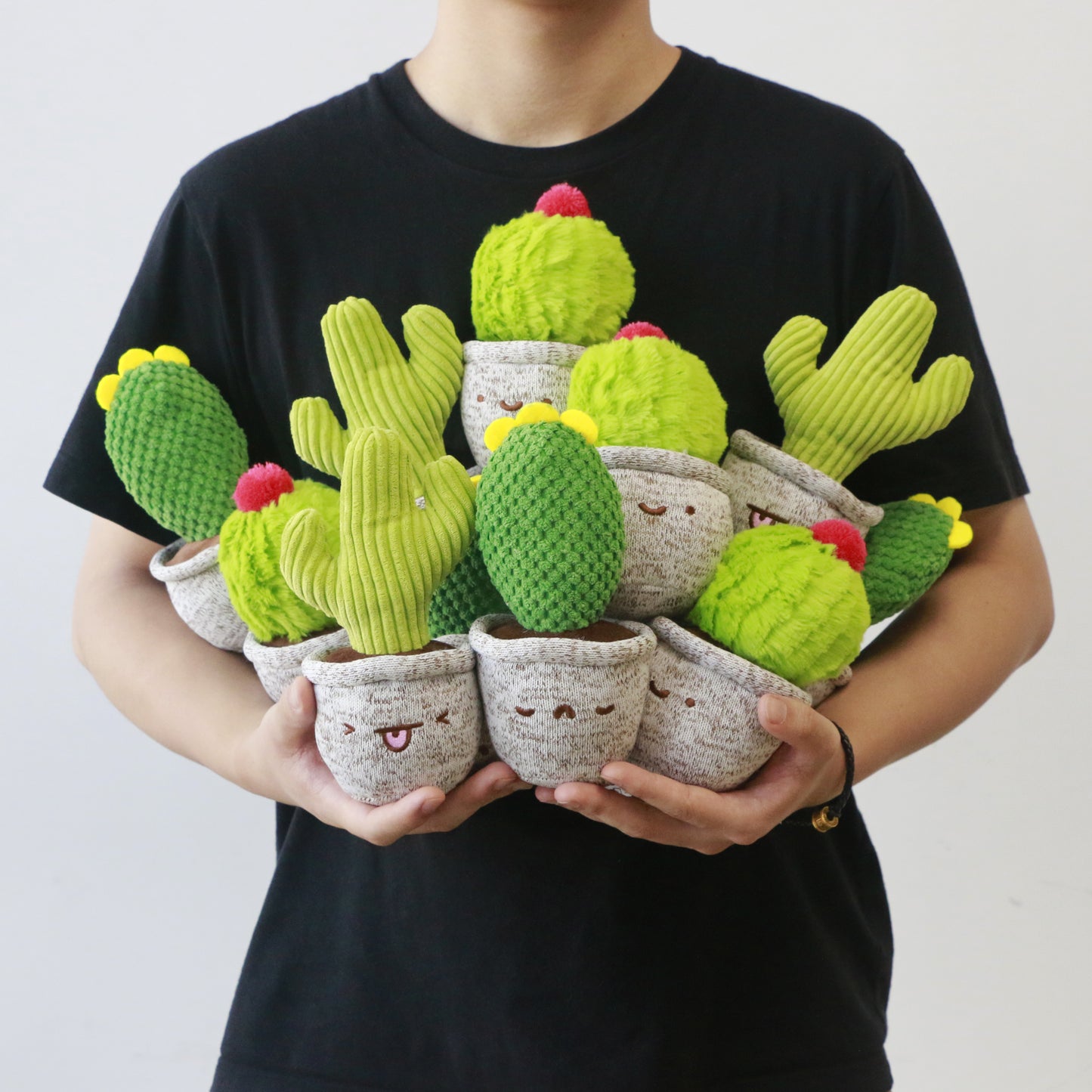 Cute stuffed plush soft cactus figure toy plant 20cm doll gift for kids