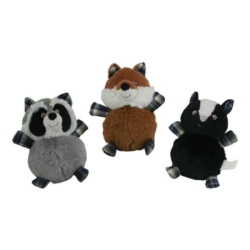 Stuffed animals chew squeak interactive dog plush toy pet gift set - 3pcs