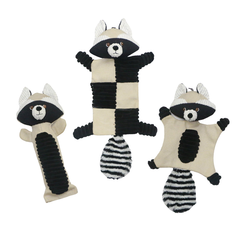 Stuffed animals chew squeak interactive dog plush toy pet gift set - 3pcs